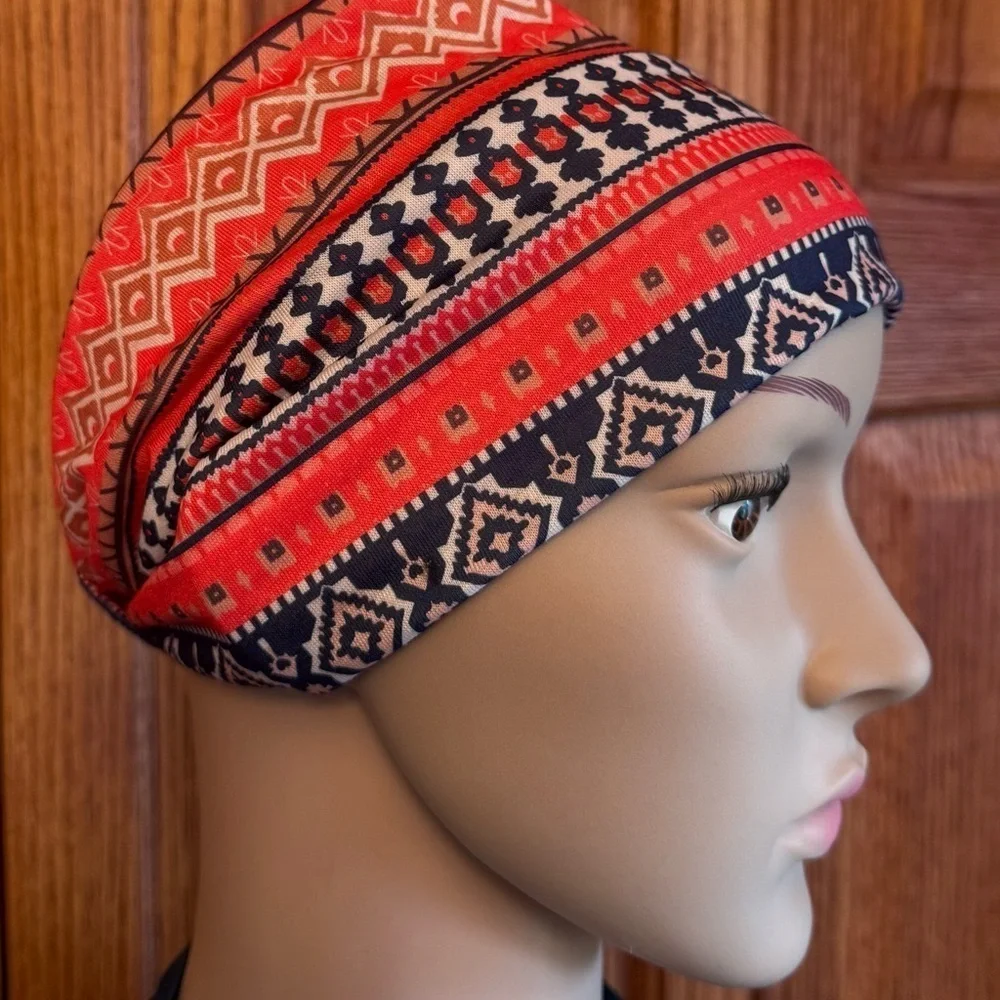 NWOT 4 Piece Set Bohemian Fashion Pattern Headbands Anti Slip Knotting